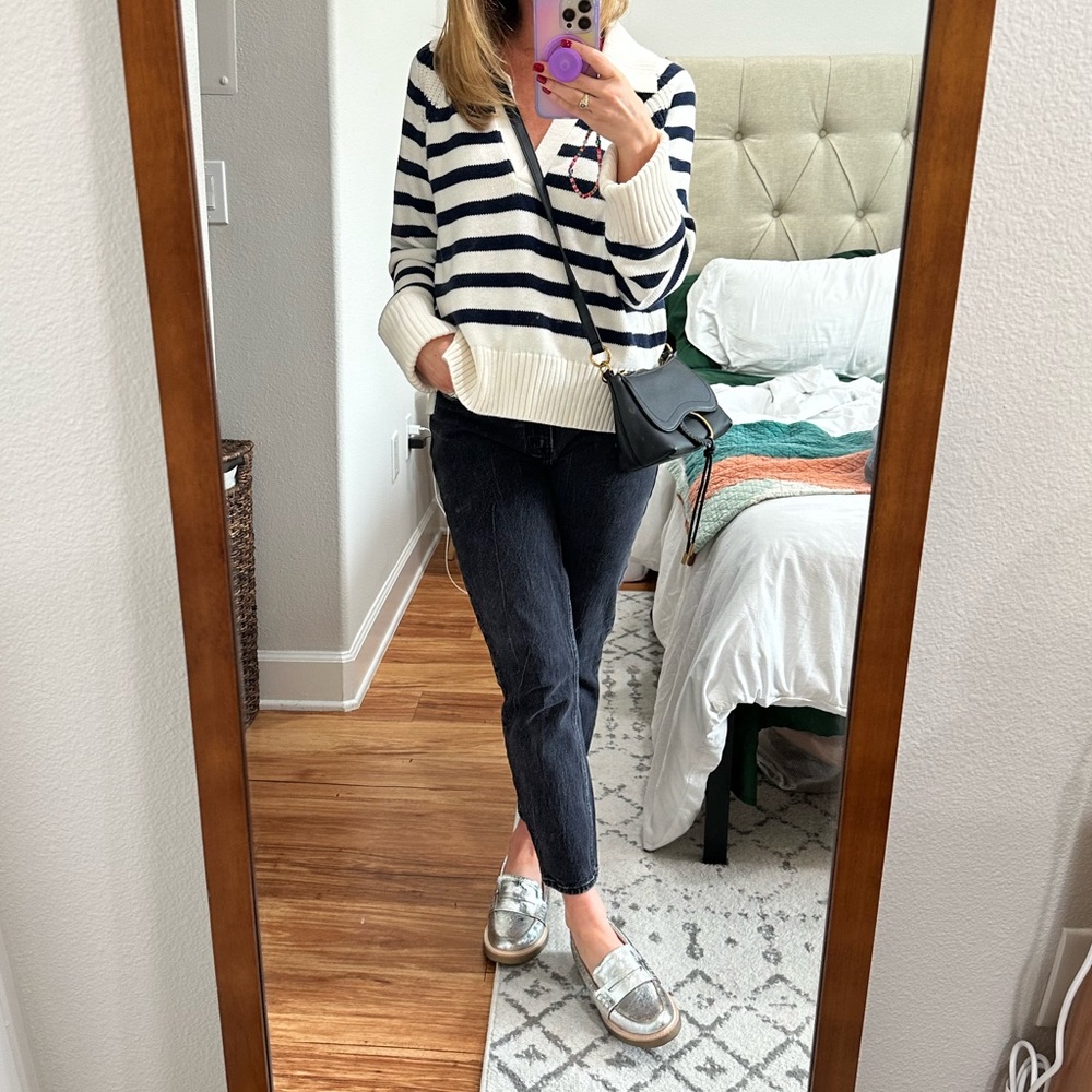 Abercrombie black mom jeans